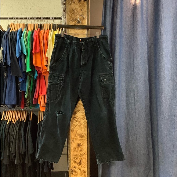 Vintage Other - Vintage Wrangler Black Cargo Pants
